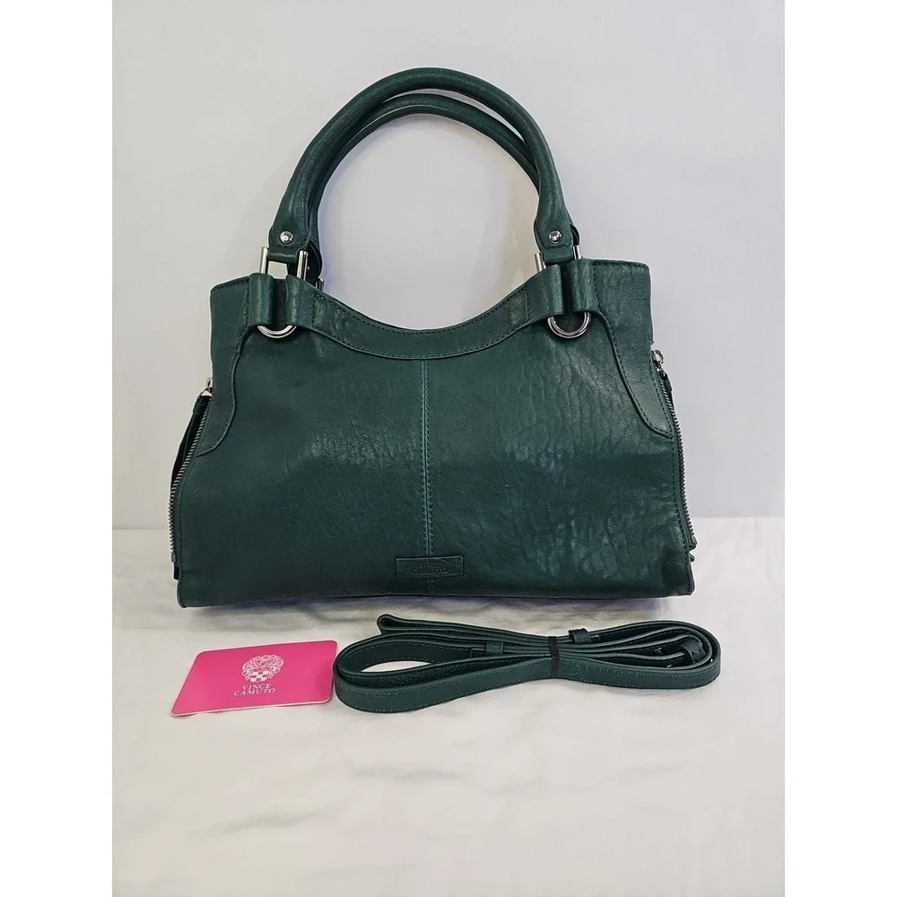 Vince Camuto Kayli Satchel -Kelly Green (Malachite)  - New without tags